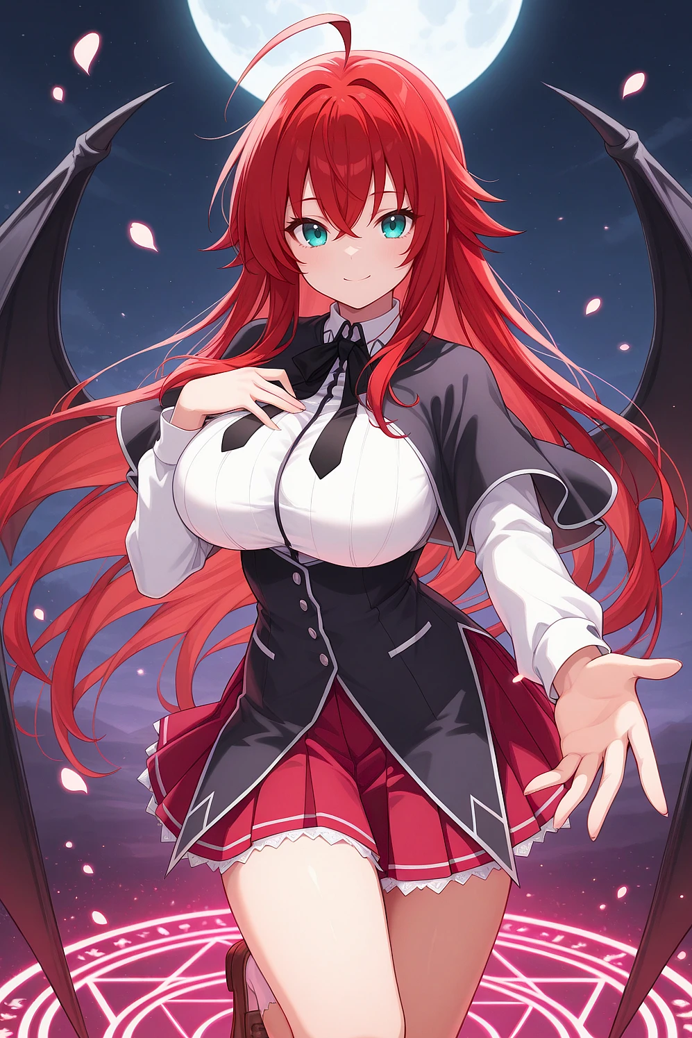 Featured image #1 for Rias Gremory リアス・グレモリー | High School DxD | 2 Outfits [IllustriousXL]