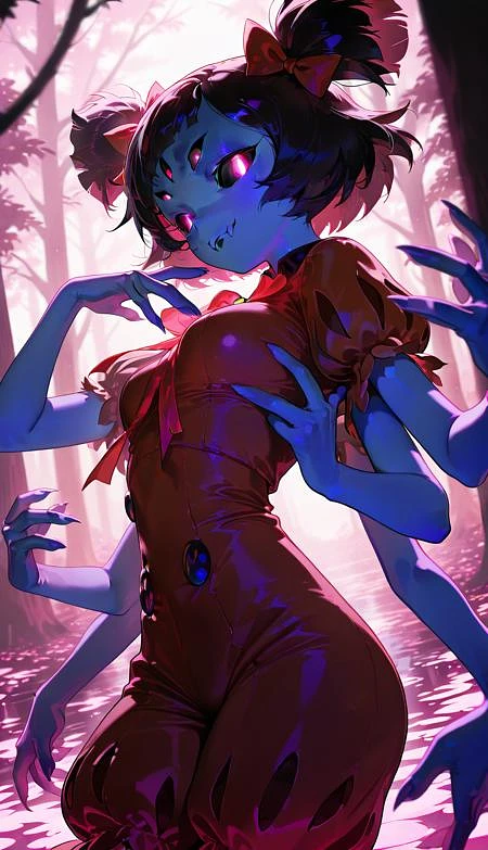Featured image #1 for Muffet - Undertale (Illustrious & Pony LoRA)