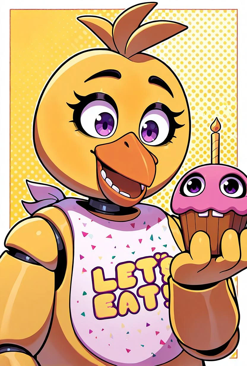 Featured image #1 for Chica FNAF / Five Nights at Freddy's PonyXL + Illustrious