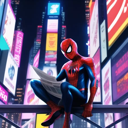 Featured image #1 for Spidey512 - Web swinging character embedding for 1.5 models and merges!