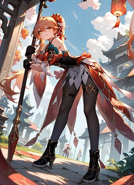 Featured image #2 for [SD1.5 & PONY] Honkai Star Rail - Guinaifen | 桂乃芬