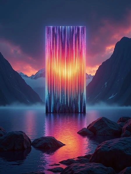 Featured image #3 for Glowing Glitch FLUX &SDXL