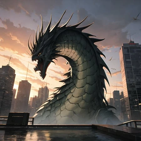 Featured image #5 for 23-3-11-实验-咸鱼mix咸鱼 ——fish mix the other Style city and dragon