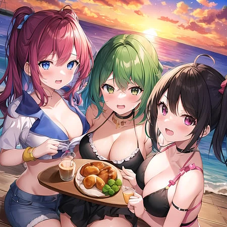 Featured image #5 for BloodOrangeMix - SFW/Soft NSFW (BloodNightOrangeMix)