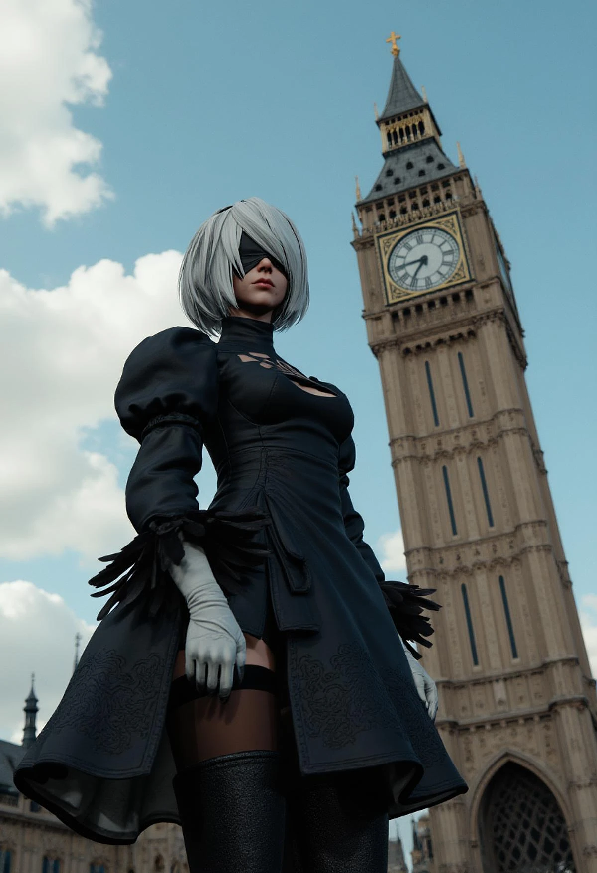 Featured image #2 for [Wan2.2 T2V & FLUX.1 D & XL & 1.5] 2B (‎YoRHa No.2 Type B) Nier:Automata