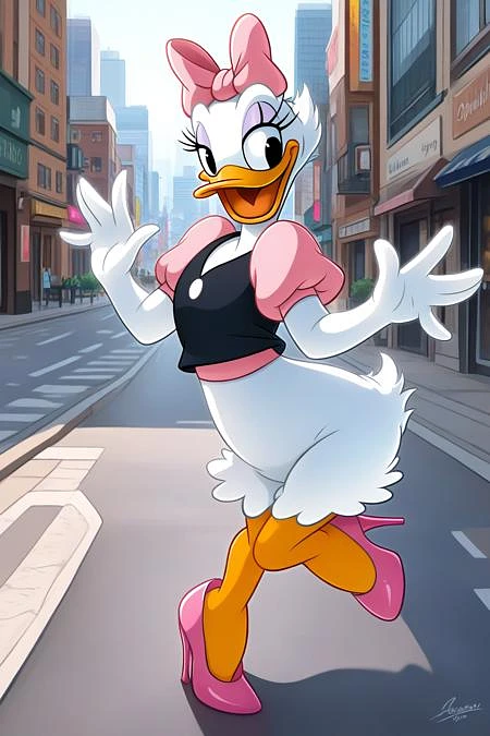 Featured image #3 for Daisy Duck // Illustrious/Pony Character LoRA