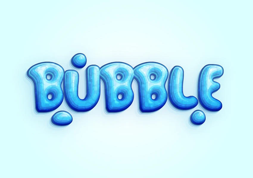 Featured image #1 for bubbly text style