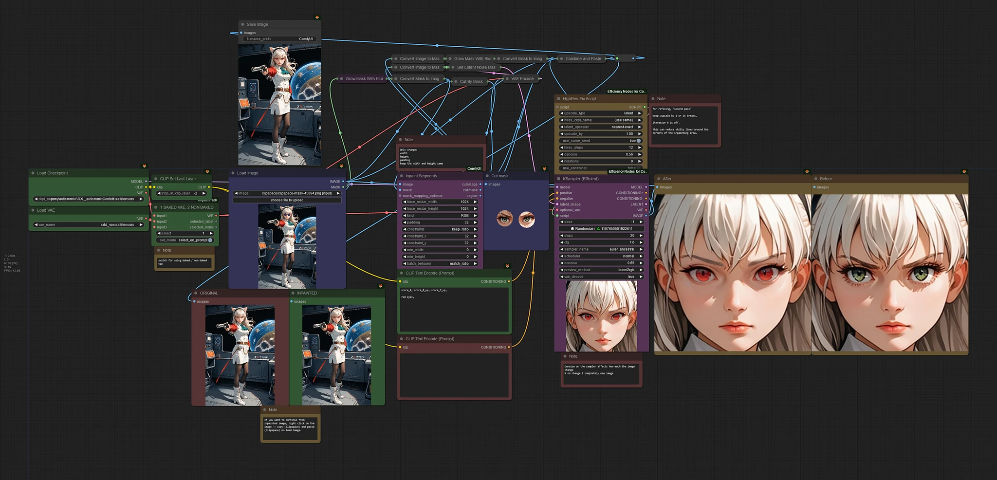 Featured image #5 for ComfyUI inpaint workflow, now with XL