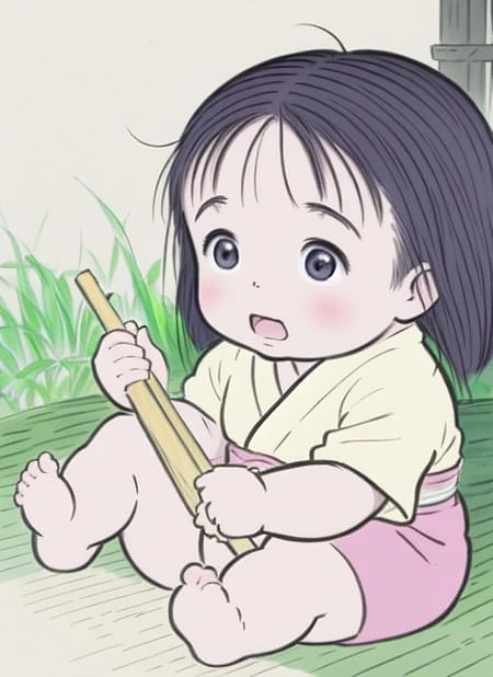 Featured image #2 for Princess Kaguya - Ghibli (WIP)