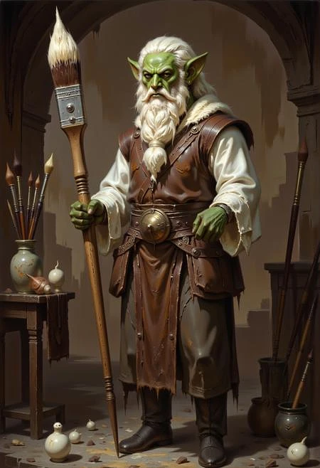 Featured image #2 for Dark Fantasy Oil Painting IL&Flux | Shrekman Style Mix Pack