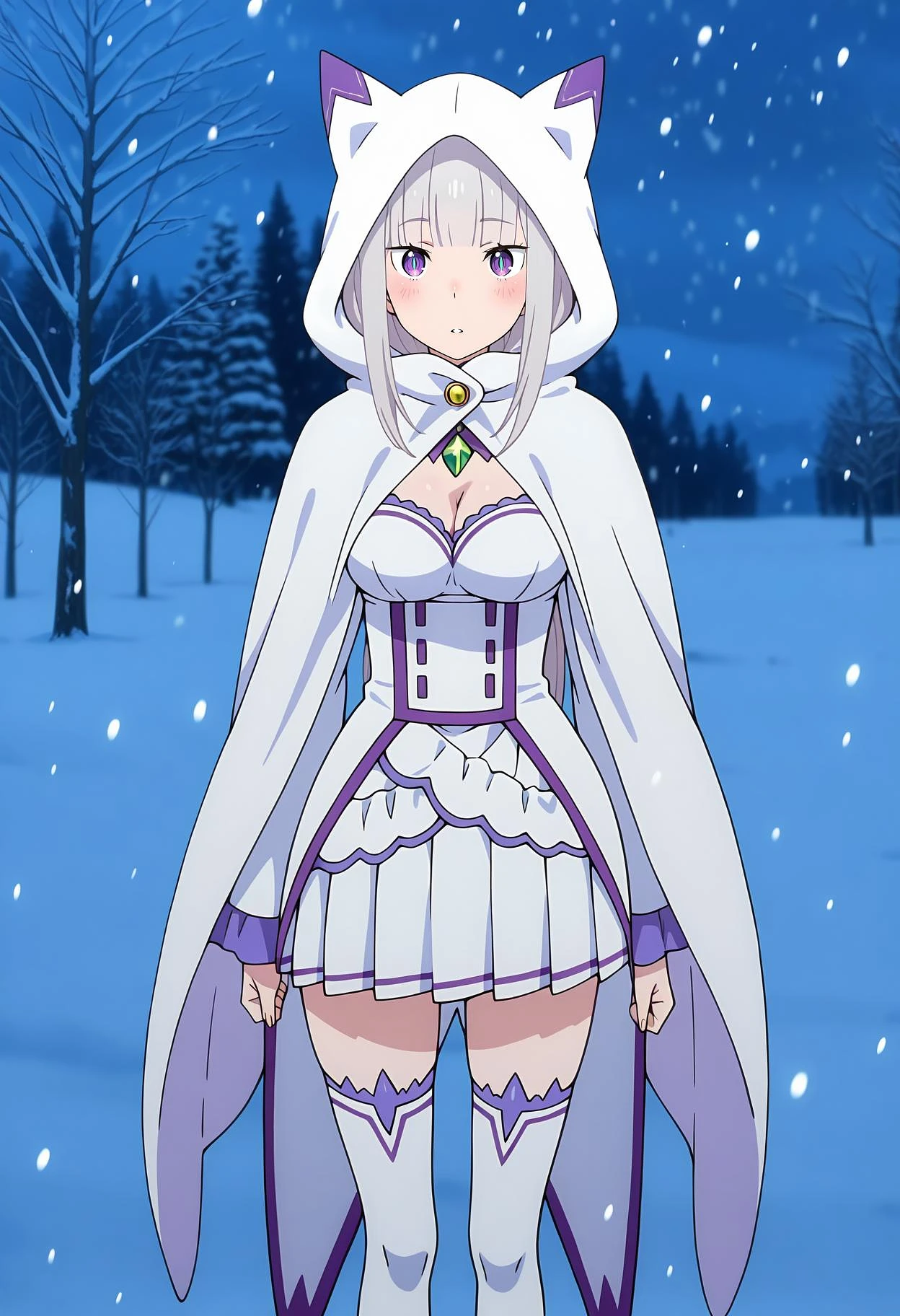 Featured image #5 for Emilia [6 outfits] | Illustrious | Re:Zero kara Hajimeru Isekai Seikatsu