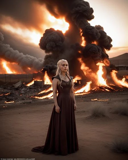 Featured image #2 for Emilia Clarke as Daenerys Targaryen - LORA  - FLUX and PONY 👑