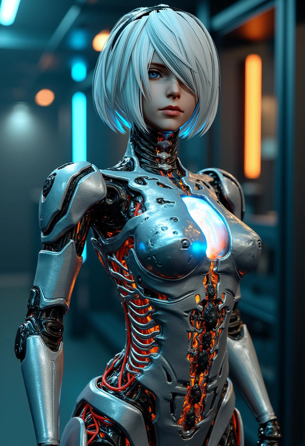 Featured image #4 for [Wan2.2 T2V & FLUX.1 D & XL & 1.5] 2B (‎YoRHa No.2 Type B) Nier:Automata