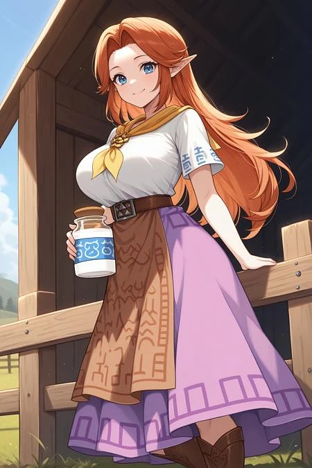 Featured image #2 for Adult Malon/Cremia/マロン (The Legend of Zelda: Ocarina of Time/Majora's Mask) SDXL LoRA [Illustrious]