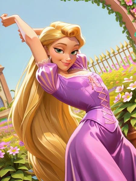 Featured image #4 for Rapunzel (Tangled) Disney Princess - | Illustrious XL | XL PONY | SD 1.5 | - by YeiyeiArt