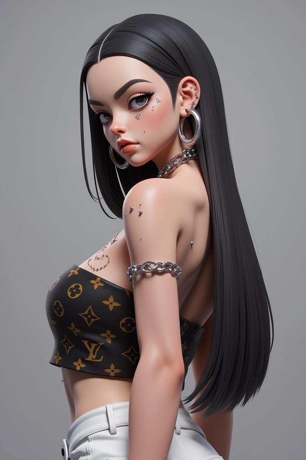 Featured image #1 for Fashion girl (3D rendering)F.1