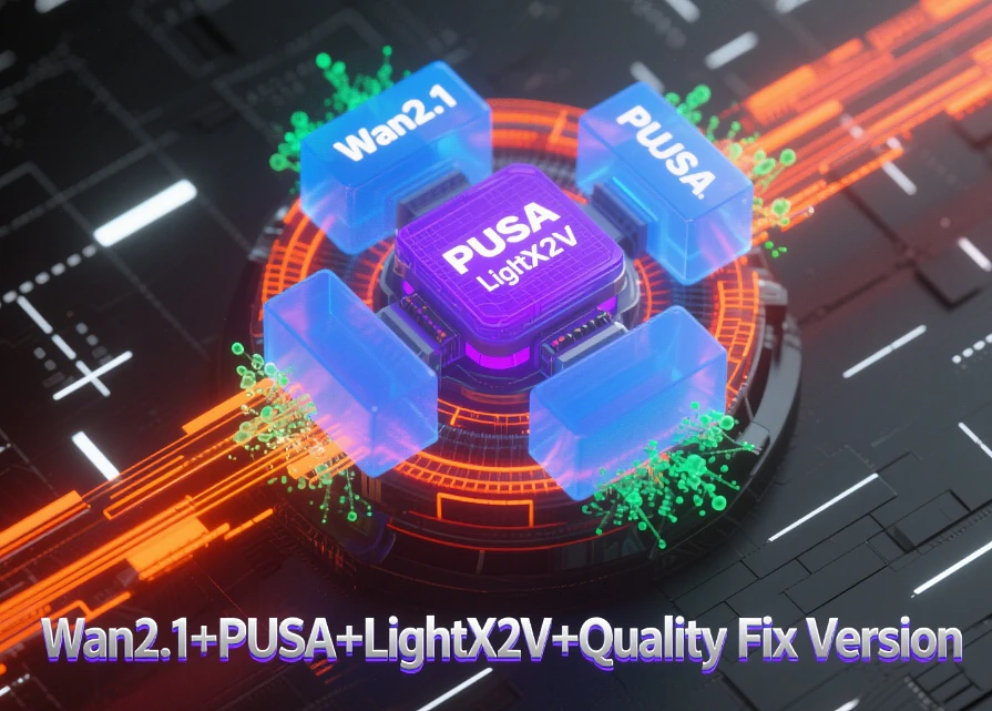 Featured image #1 for Wan2.1+PUSA+LightX2V+Quality Fix Version