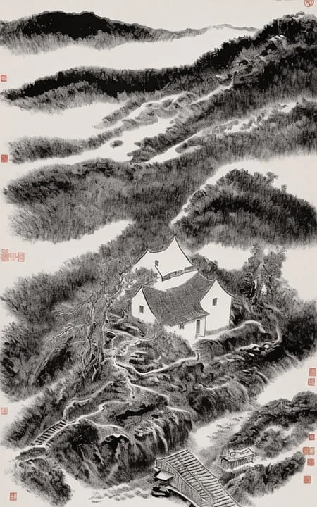 Featured image #4 for Chinese landscape painting 风景画 lora