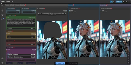 Featured image #4 for Inpainting simple workflow FLUX | UPSCALE | LORA | GGUF