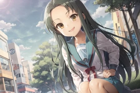 Featured image #4 for Tsuruya (鶴屋) LoRA (The Melancholy of Haruhi Suzumiya)