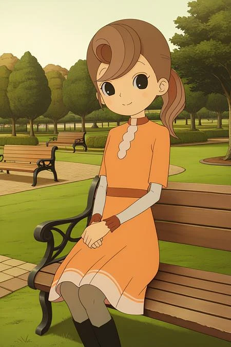 Featured image #1 for Flora Reinhold アロマ・ラインフォード // Illustrious/Pony Character LoRA // Professor Layton レイトンシリーズ