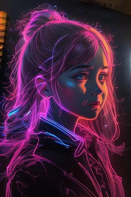 Featured image #3 for style of neon light drawing 434