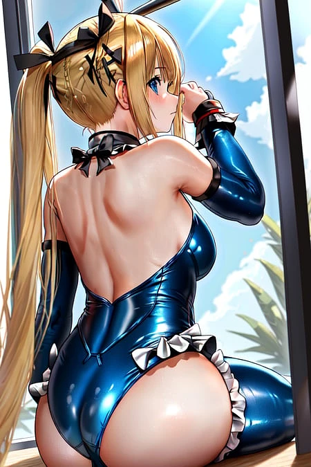 Featured image #3 for DOA Marie Rose Blue Leotard (TI Embedding)