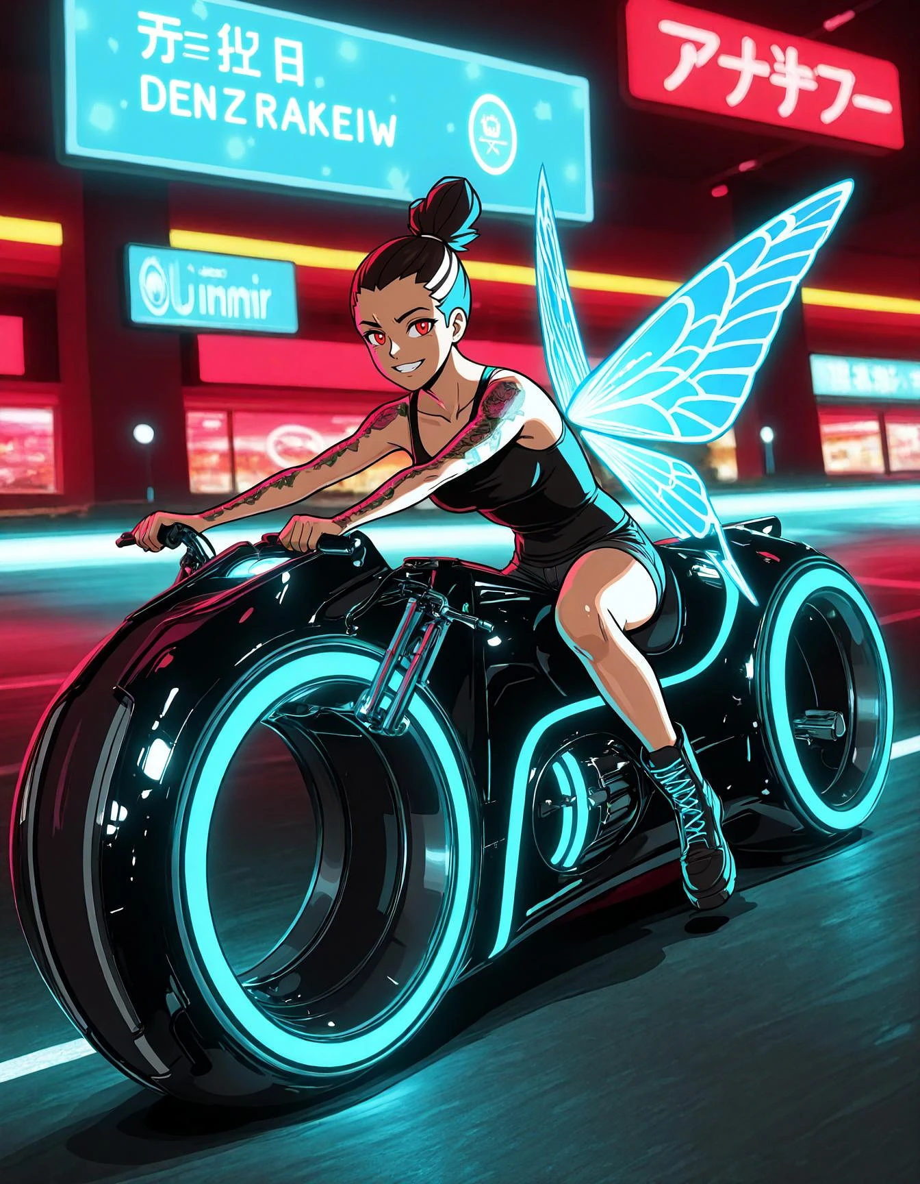 Featured image #3 for TRON Motorbike [PONY, Flux & Illustrious]