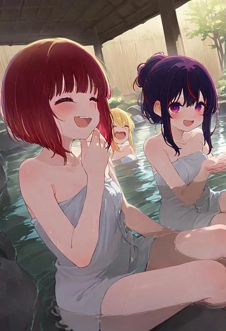 Featured image #2 for Onsen Type2 (Anime, Multiple Girls) ｜IL・ANIMAGINE