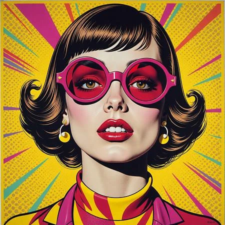 Featured image #5 for Pop Art Style - Roy Lichtenstein - FLUX