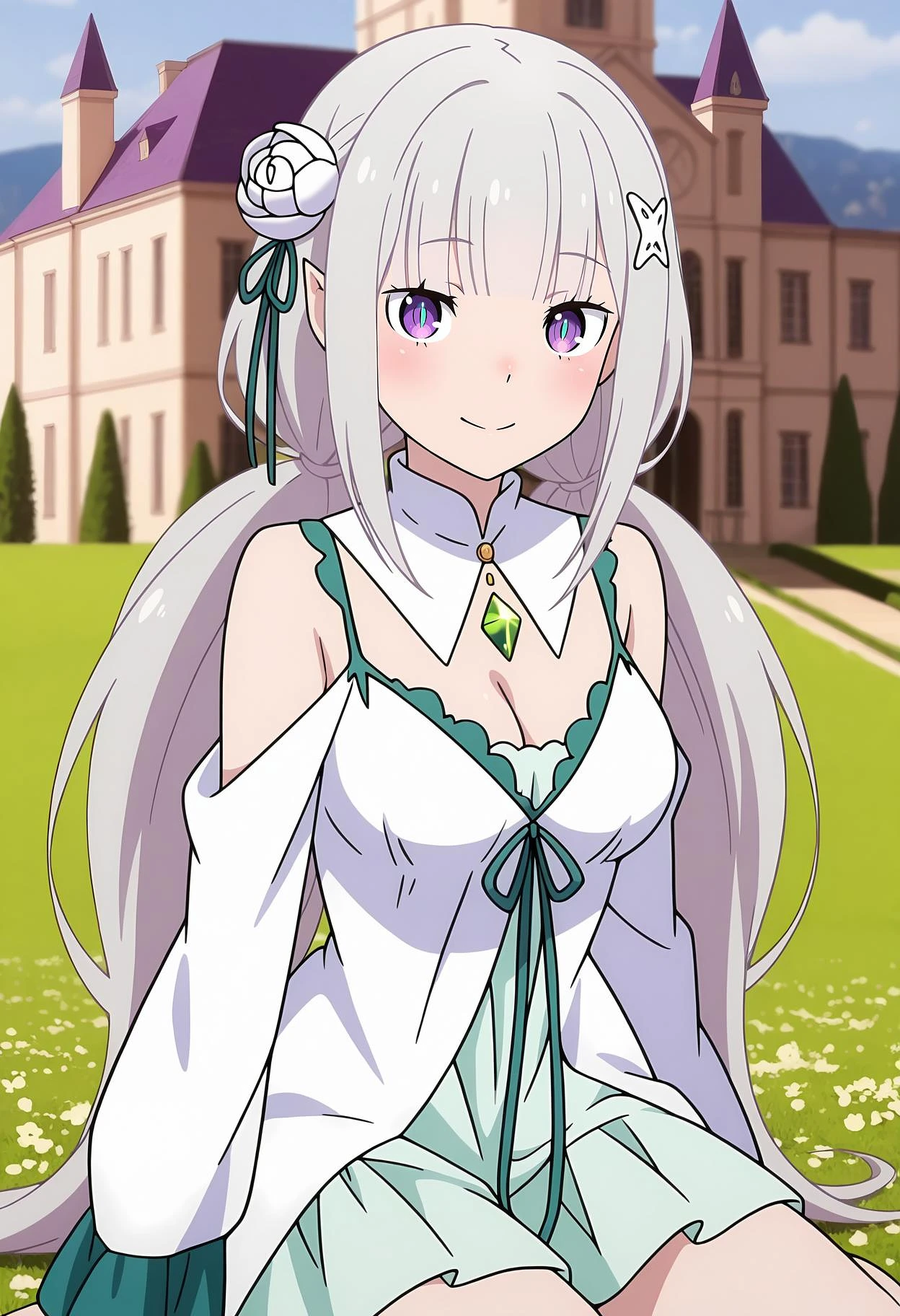 Featured image #3 for Emilia [6 outfits] | Illustrious | Re:Zero kara Hajimeru Isekai Seikatsu
