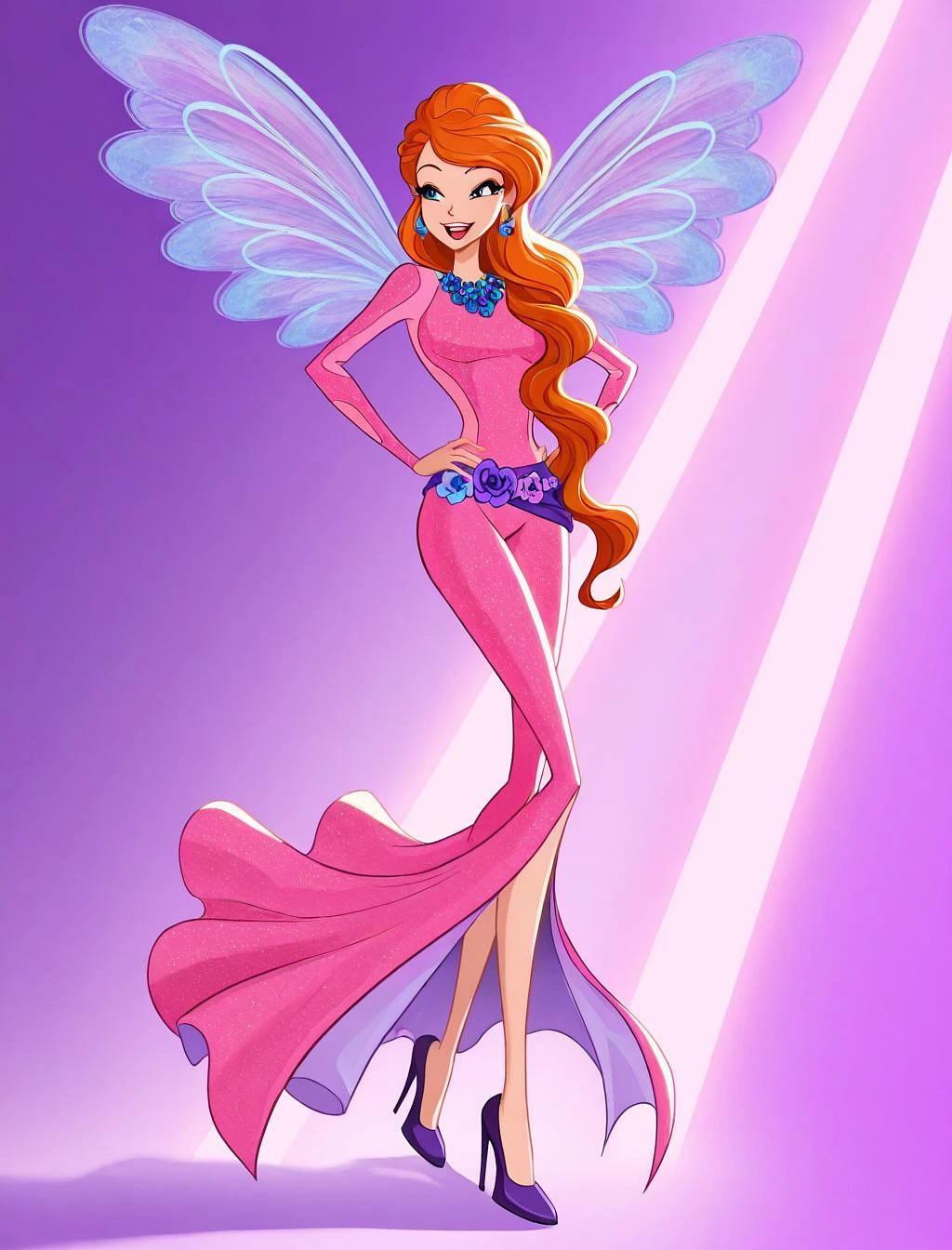 Featured image #4 for Bloom Fairy Transformations (Anime) [ILLUSTRIOUS VERSIONS] | Winx Club