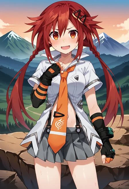 Featured image #2 for Uzume Tennouboshi/Orange Heart/Kurome Ankokuboshi - Neptunia Series | 天王星うずめ (3+1+1 costumes)