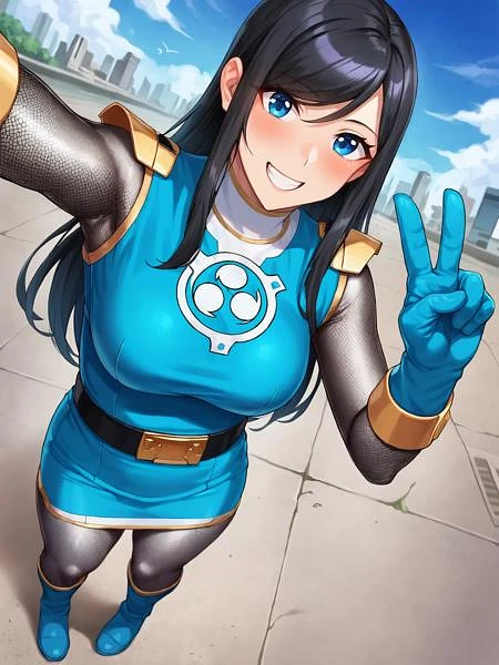 Featured image #2 for Saint Ninja Sentai Kage Blue 影忍戦隊カゲブルー | GIGA Tokusatsu Heroine ギガ特撮ヒロイン