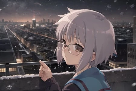Featured image #3 for Nagato Yuki (長門有希) LoRA (The Melancholy of Haruhi Suzumiya)
