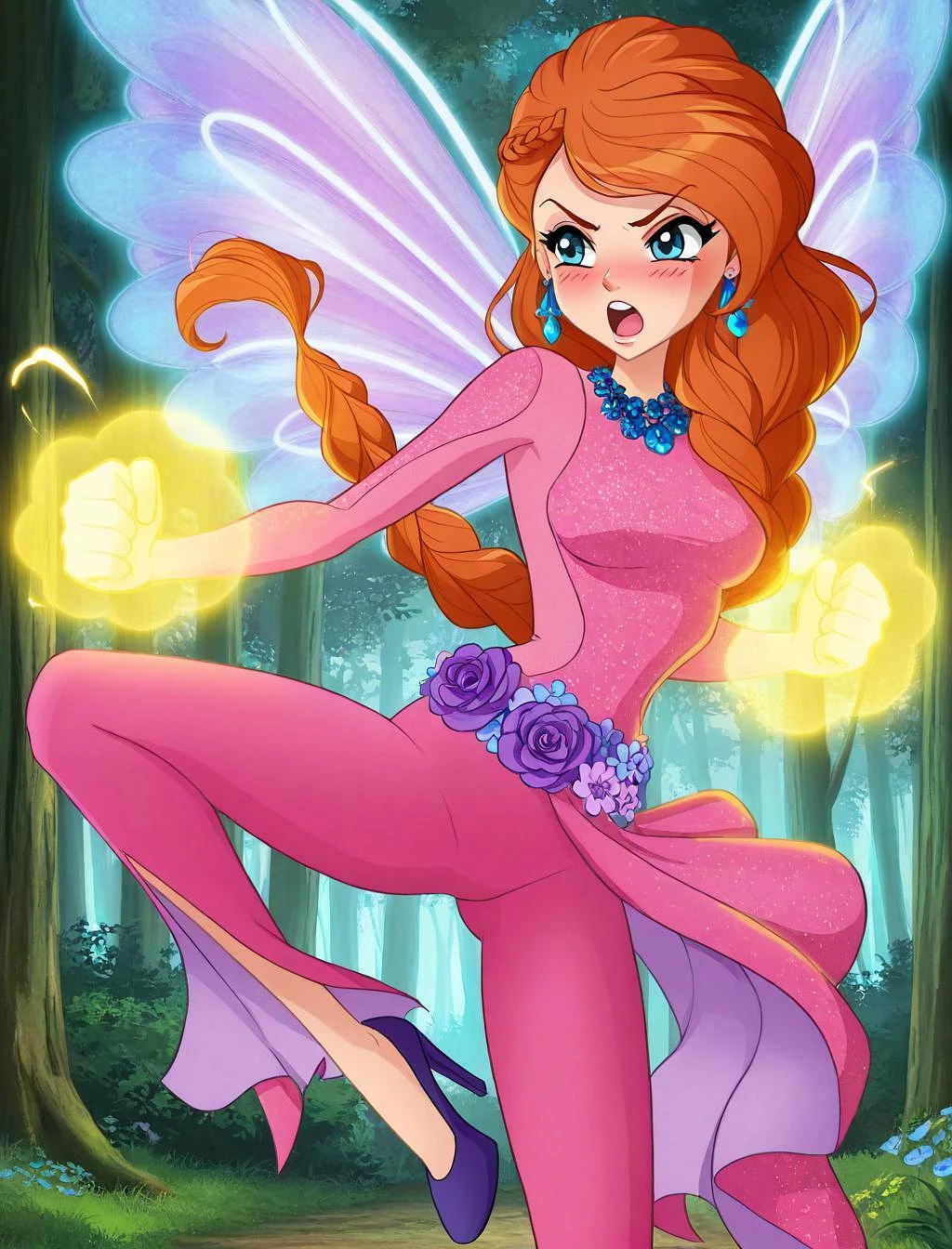 Featured image #2 for Bloom Fairy Transformations (Anime) [ILLUSTRIOUS VERSIONS] | Winx Club