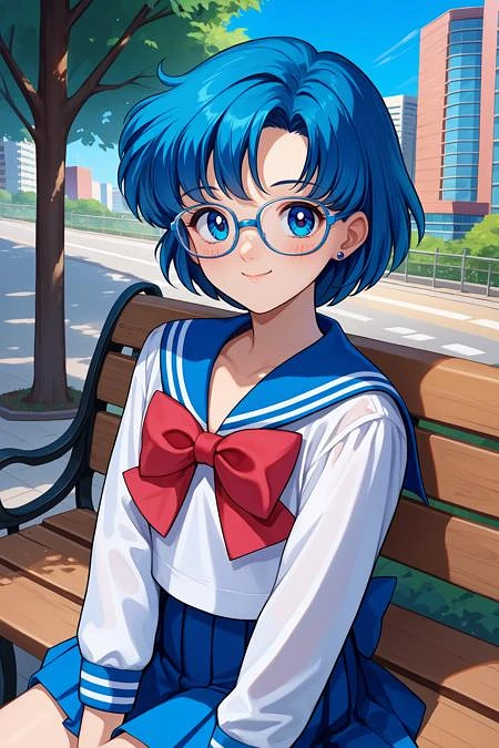 Featured image #2 for Sailor Mercury/セーラーマーキュリー (Sailor Moon) SDXL LoRA [Pony Diffusion]