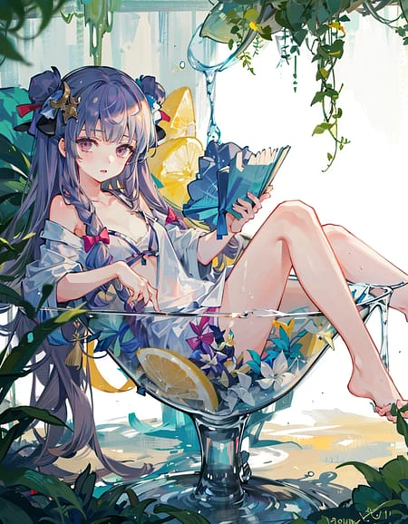 Featured image #1 for 【Concept】Girl In Cocktail Glass 鸡尾酒杯中的女孩