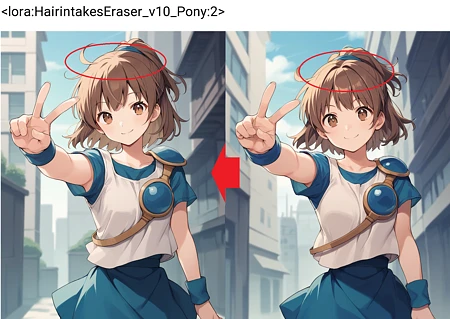 Featured image #6 for Hair Intakes Eraser | エアインテーク削除Lora (Pony&illustrious)