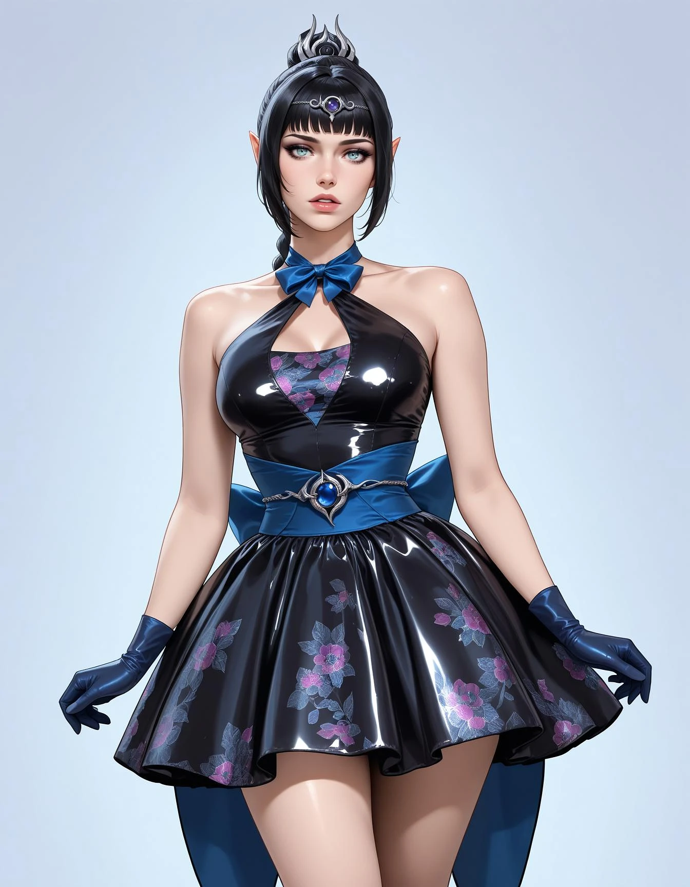 Featured image #1 for Floral Satin Bubble Skirt and Huge Backbow | Blow Me | ILXL