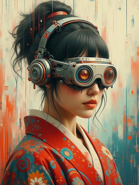 Featured image #2 for Neon Cyberpunk Impressionism FLUX, SDXL, Pony & SD1.5