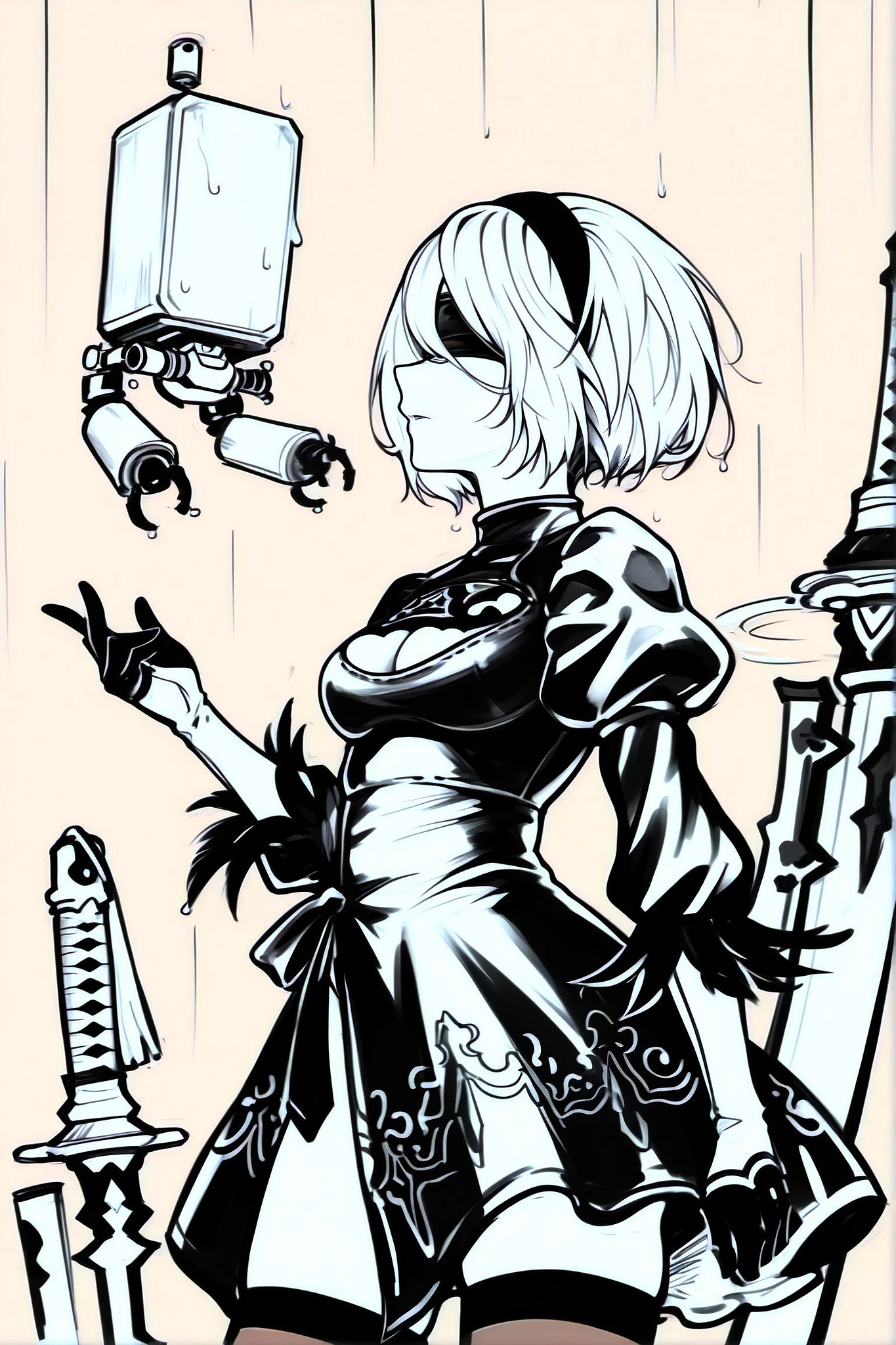 Featured image #2 for (NieR:Automata) YoRHa Lite (characters pack) (sd 1.5\PDXL\Illustrious)