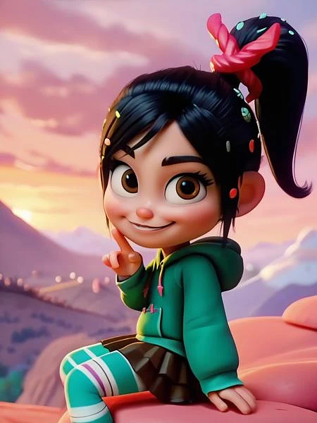 Featured image #1 for Vanellope Von Schweetz - Wreck-It Ralph / Disney Pixar - | XL PONY | - by YeiyeiArt