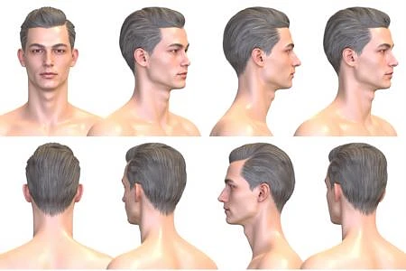 Featured image #4 for Hair Turn Flux, a character hairstyle design tool