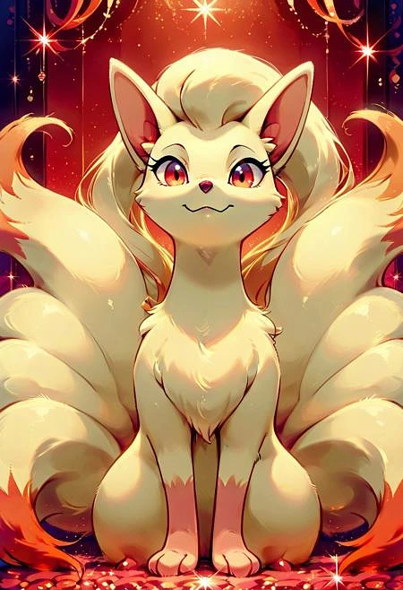 Featured image #1 for Ninetales: Mystic Fire Fox  | キュウコン (Pokedex #0038) [Pony & Illustrious]