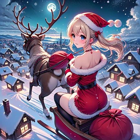 Featured image #4 for girl like reindeer sleigh