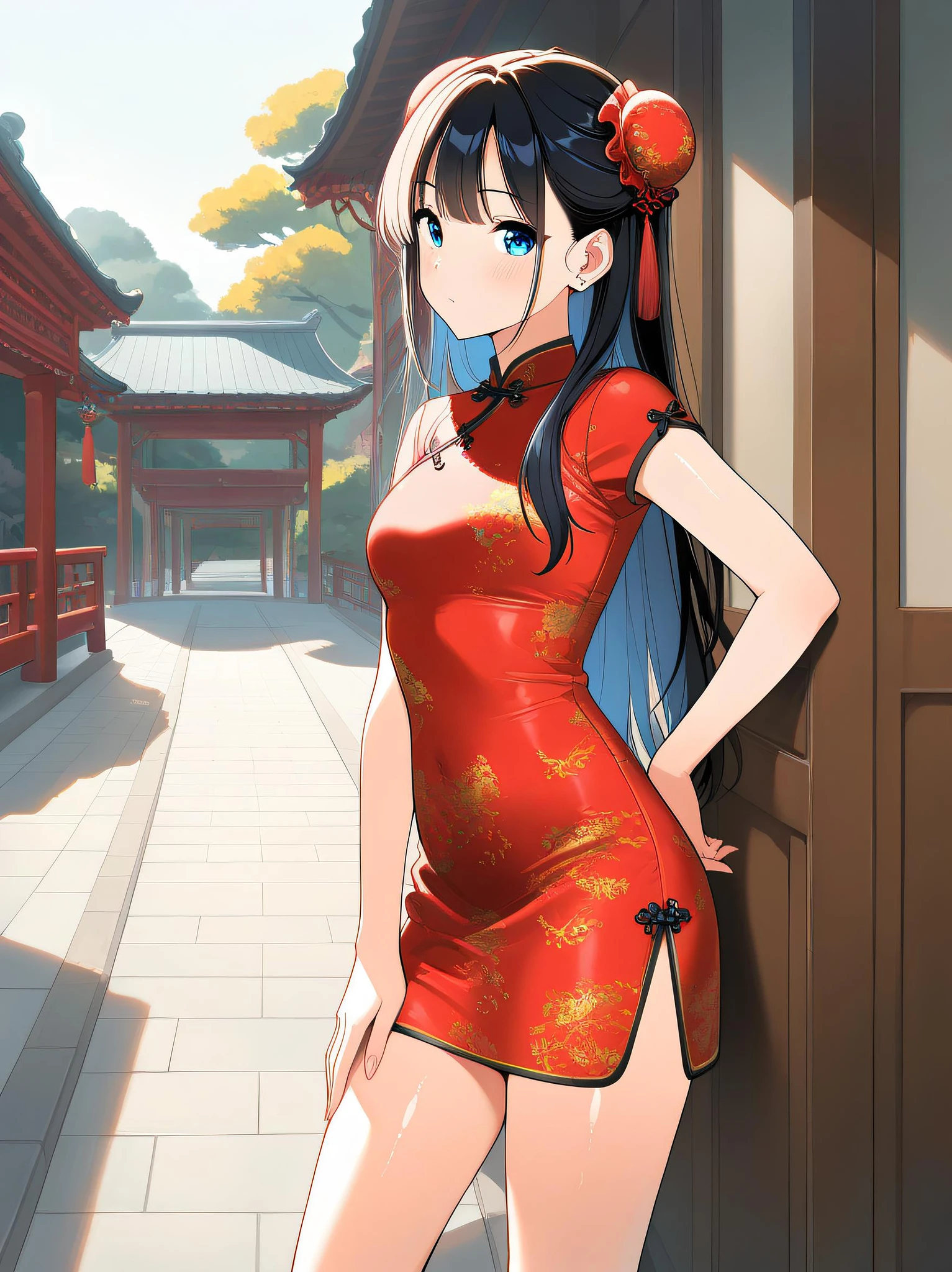 Featured image #2 for チャイナドレス/china dress(XL,Pony)