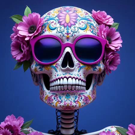 Featured image #5 for Vibrant Calavera (SD1, SDXL, Pony, Flux)