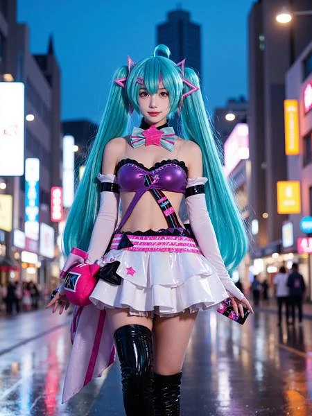 Featured image #5 for [Flux.1 D][Realistic] Hatsune Miku cosplay costume collection | 初音未来 cosplay 服饰合集