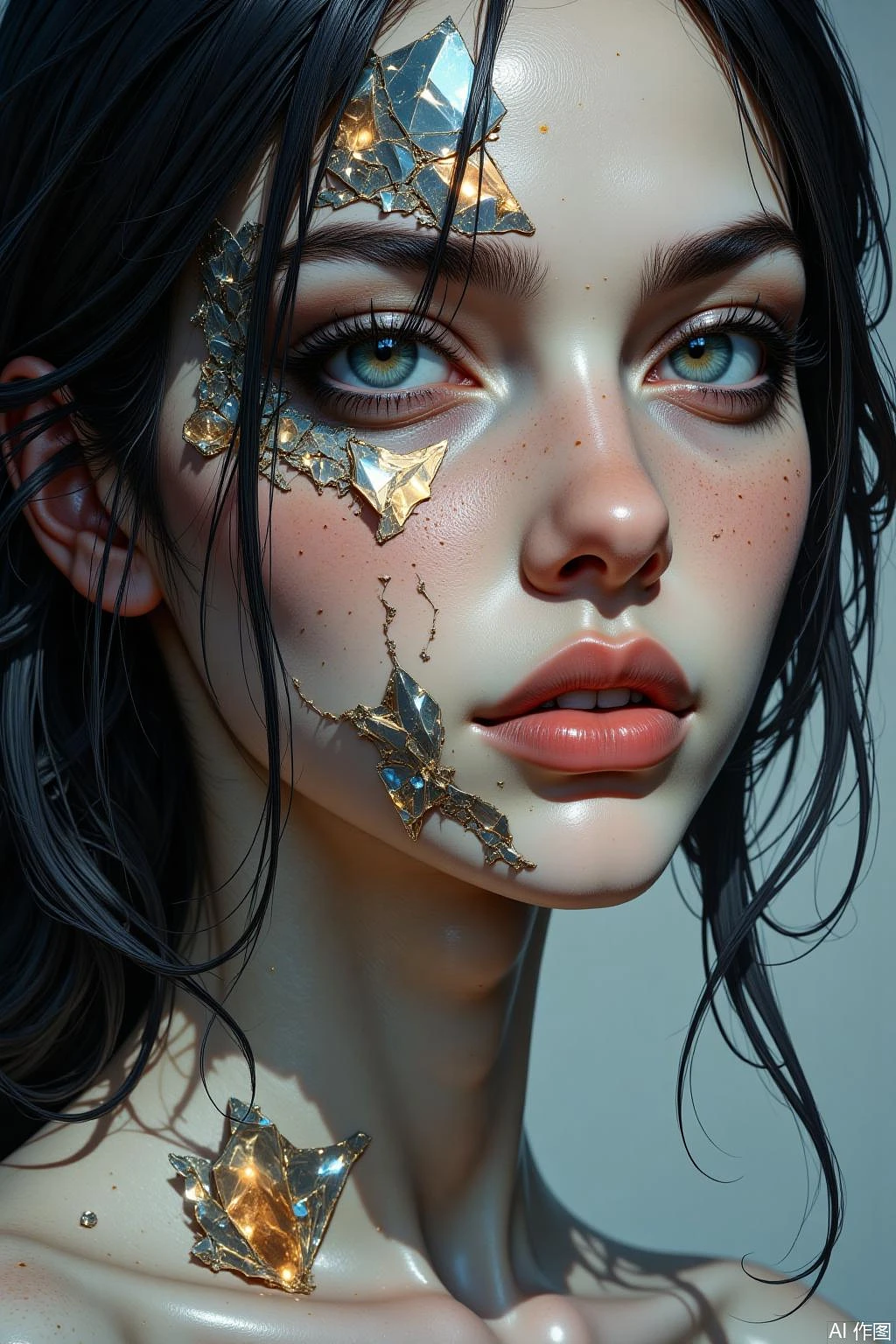 Featured image #6 for OB半写实肖像画 Semi-realistic portrait painting.